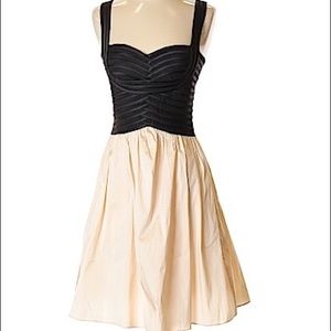 JT Collections black and cream cocktail dress